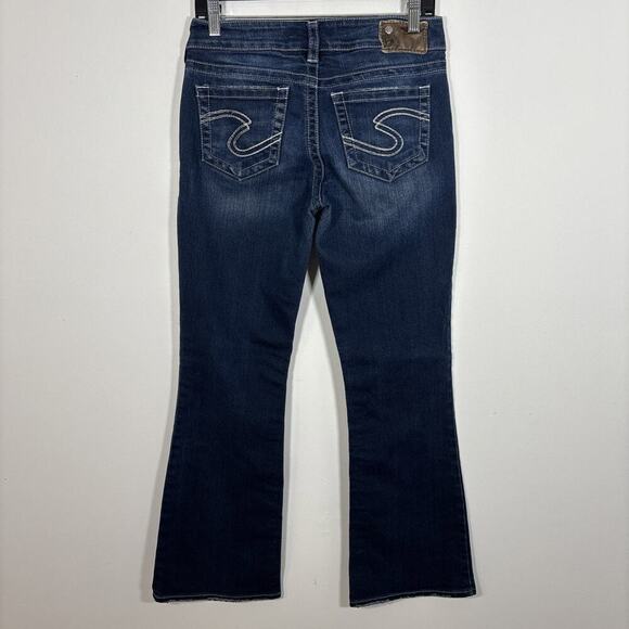 Silver Jeans Suki Surplus Bootcut Dark Blue Denim 28 x 29 Jeans Western - Picture 1 of 13